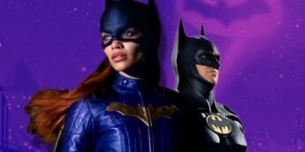 Batgirl e Batman, de Michael Keaton