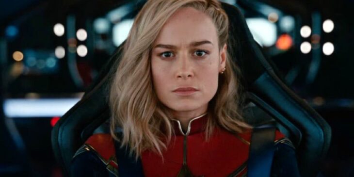 Brie Larson pilotando nave de As Marvels