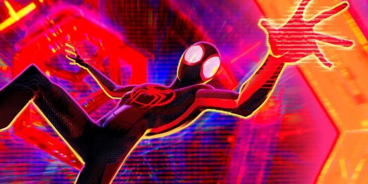 Miles Morales em portais do Aranhaverso
