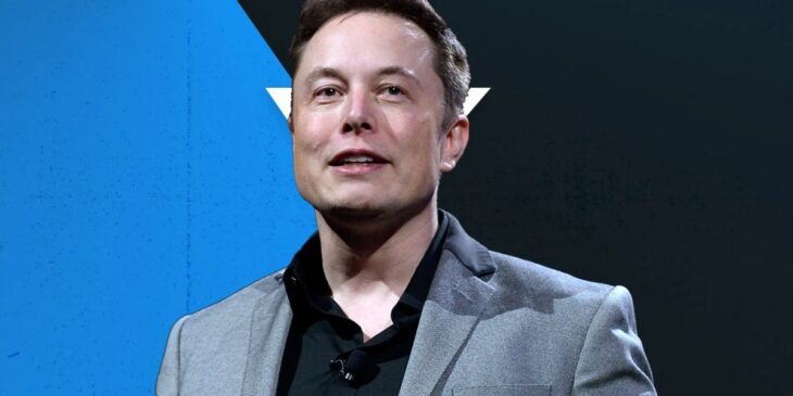Elon Musk e logo do Twitter X