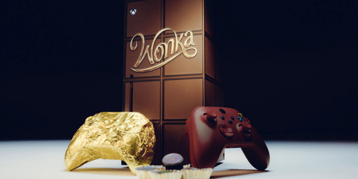 Xbox Series X temático Wonka