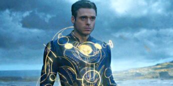 Richard Madden caracterizado como Ikaris em Eternos