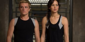Peeta e Katniss em Jogos Vorazes