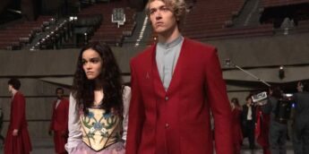 Lucy Gray e Coriolanus Snow em Jogos Vorazes