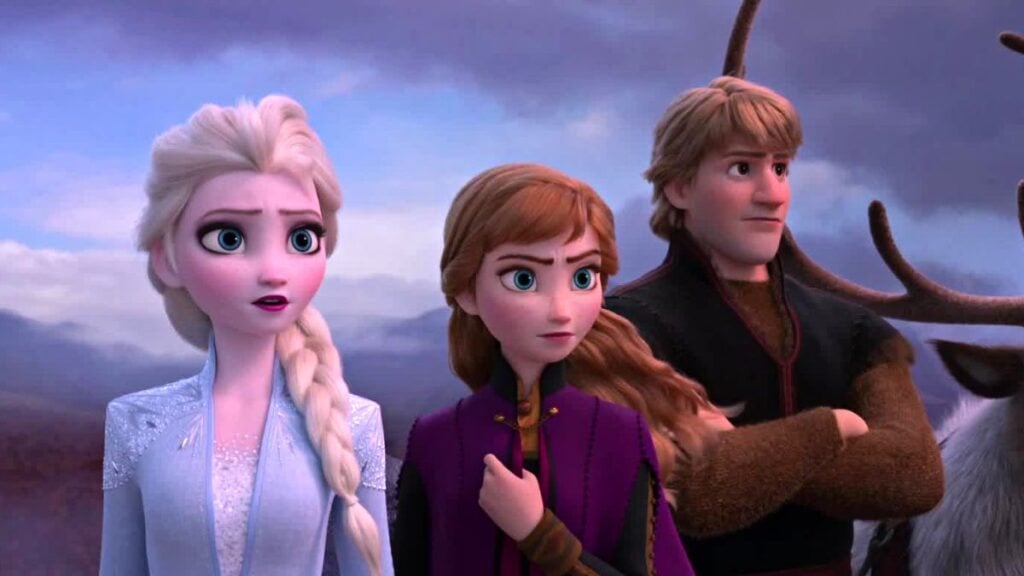 Elsa, Anna e Kristoff na franquia Frozen