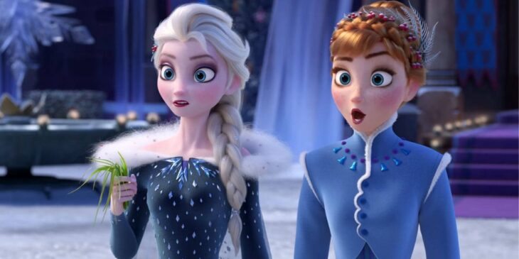 Elsa e Anna na franquia Frozen