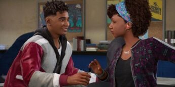 Miles Morales e Hailey Cooper em Marvel's Spider-Man 2