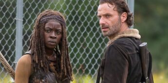 Rick e Michonne em The Walking Dead
