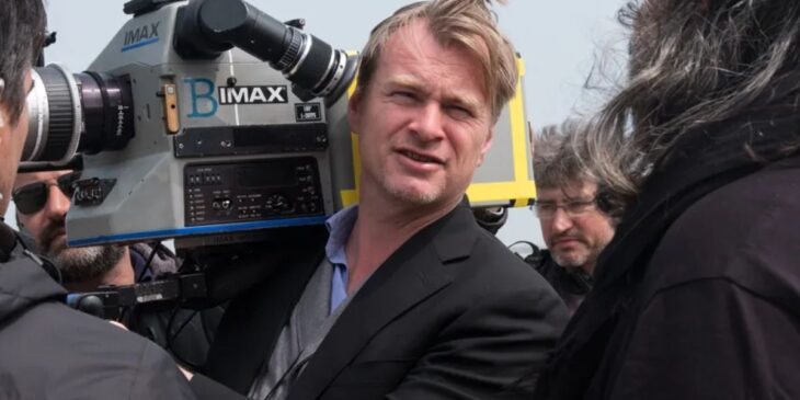 Chris Nolan em set de filmagens