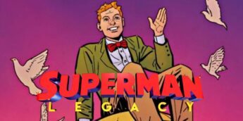 Jimmy Olsen e logo de Superman Legacy