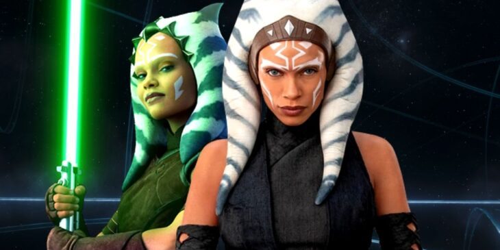 Ariana Greenblatt e Rosario Dawson como Ahsoka