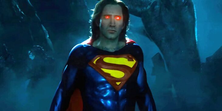 Nicolas Cage como Superman em The Flash