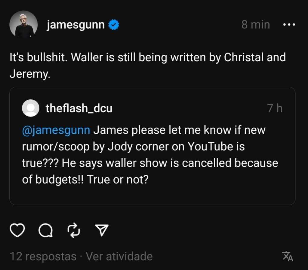 James Gunn sobre Waller no Threads