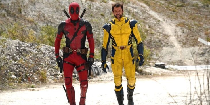 Deadpool e Wolverine em cenário de Deadpool 3