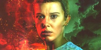 Eleven com visual clássico em Stranger Things