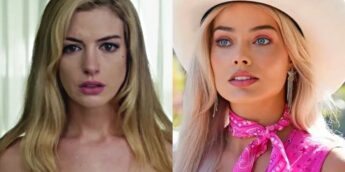 Anne Hatahway e Margot Robbie em Barbie