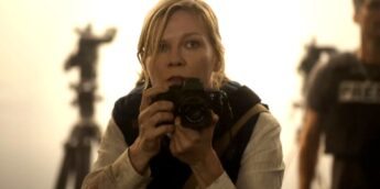 Kirsten Dunst em Civil War, da A24
