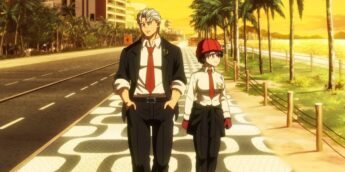 Andy e Fuuko no Rio de Janeiro em cena do Episódio 11 de Undead Unluck