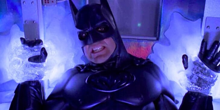 George Clooney caracterizado como Batman