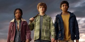 Annabeth, Percy Jackson e Grover, em série