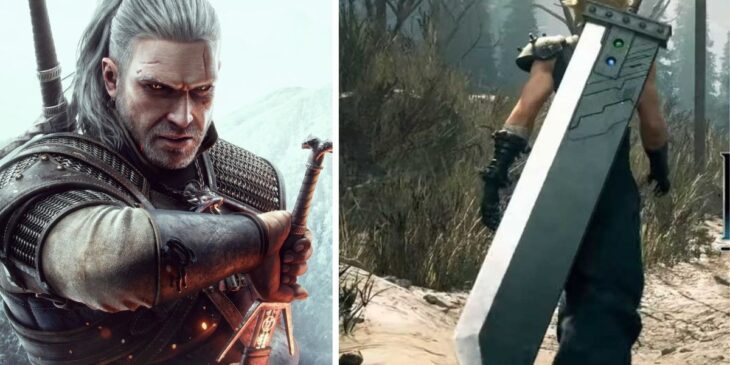 The Witcher e Final Fantasy VII Rebirth