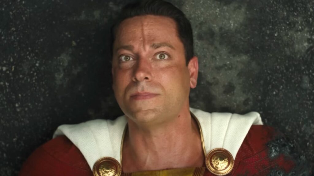 Zachary Levi no filme Shazam! Fúria dos Deuses