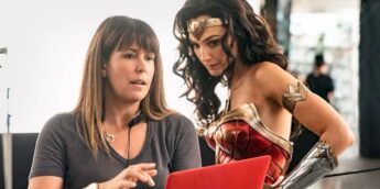 Patty Jenkins e Gal Gadot no set de Mulher-Maravilha 1984