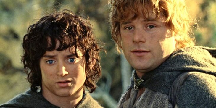 Sam e Frodo em O Senhor dos Anéis