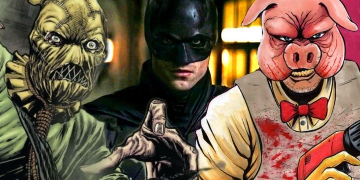 Vilões do Batman e Robert Pattinson