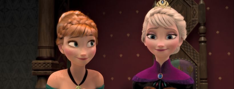 Anna e Elsa em Frozen 1
