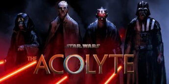 Grupo de Sith, e logo de Star Wars O Acólito