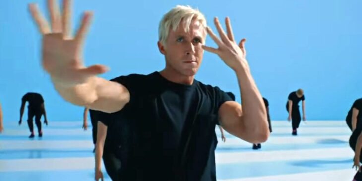 Ryan Gosling performando em Barbie