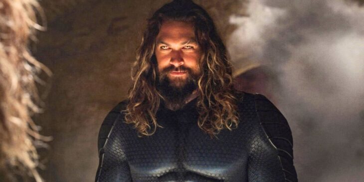 Jason Momoa com traje furtivo em Aquaman 2