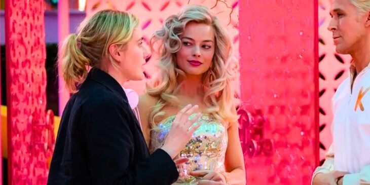 Greta Gerwig e Margot Robbie em Barbie