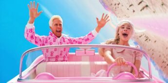 Ryan Gosling e Margot Robbie no filme Barbie
