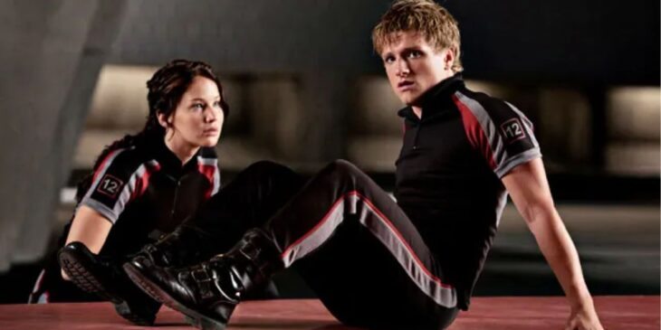 Katniss e Peeta em Jogos Vorazes