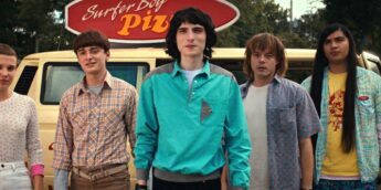 Eleven, Will, Mike, Jonathan e Arygle, em Stranger Things