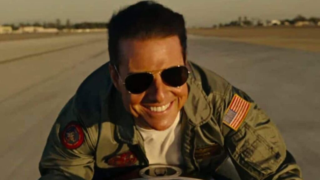 Tom Cruise em ação em Top Gun Maverick