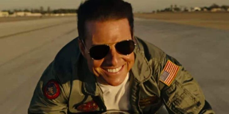Tom Cruise em ação em Top Gun Maverick
