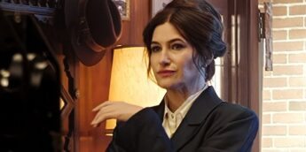Kathryn Hahn filmando Agatha Darkhold Diaries