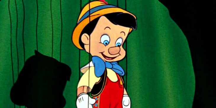 Pinóquio em clássica animação da Disney