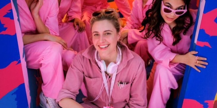 Greta Gerwig nos bastidores de Barbie