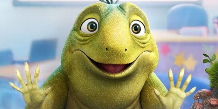 Lagarto da animação Leo, da Netflix