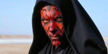 Darth Maul em deserto de Tatooine, em Star Wars
