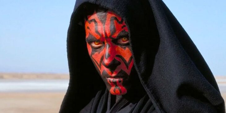 Darth Maul em deserto de Tatooine, em Star Wars