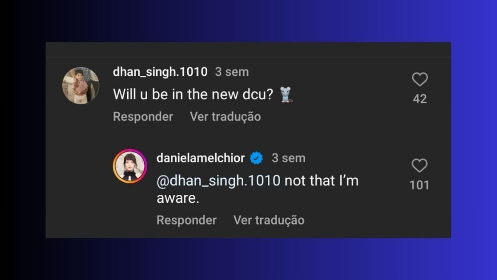 Daniela Melchior no Instagram