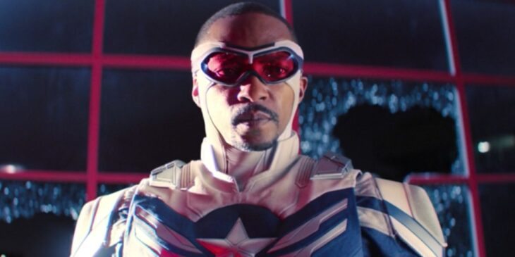 Sam Wilson com visual de Capitão América