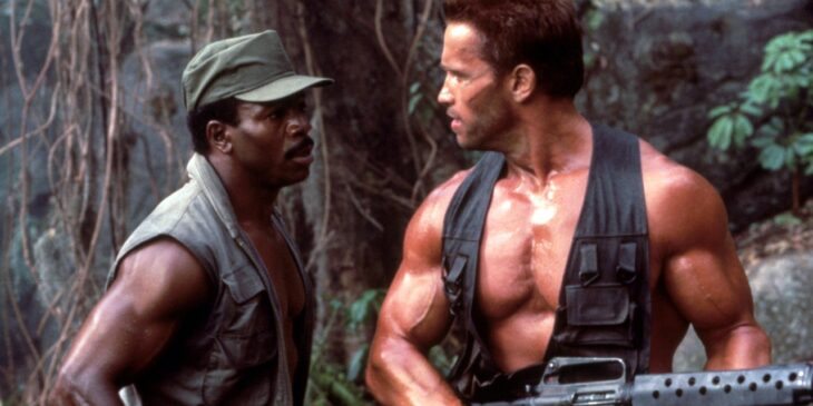 Arnold Schwarzenneger e Carl Weathers