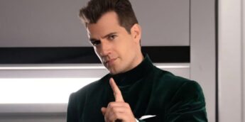 Henry Cavill com visual de Argylle O Superespião