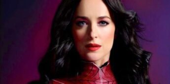 Dakota Johnson com traje de Madame Teia